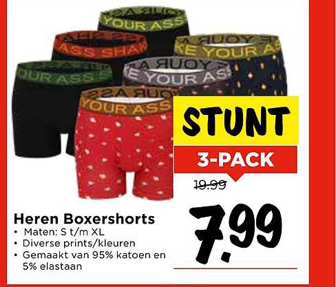Heren Boxershorts 3-Pack
