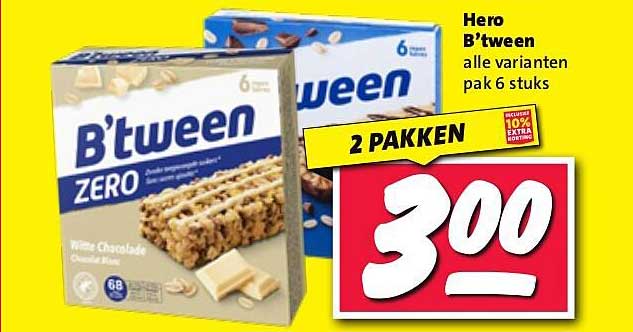 Hero B'tween alle varianten pak 6 stuks