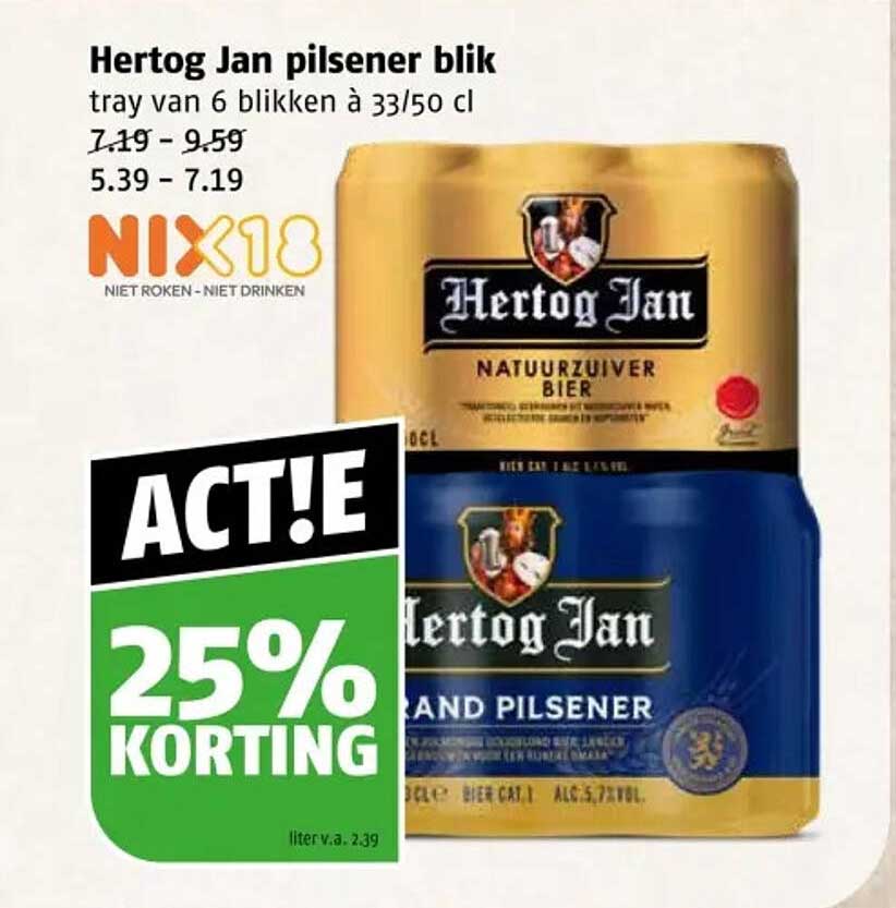 Hertog Jan pilsener blik