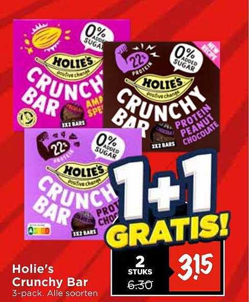 Holie's Crunchy Bar 3-pack