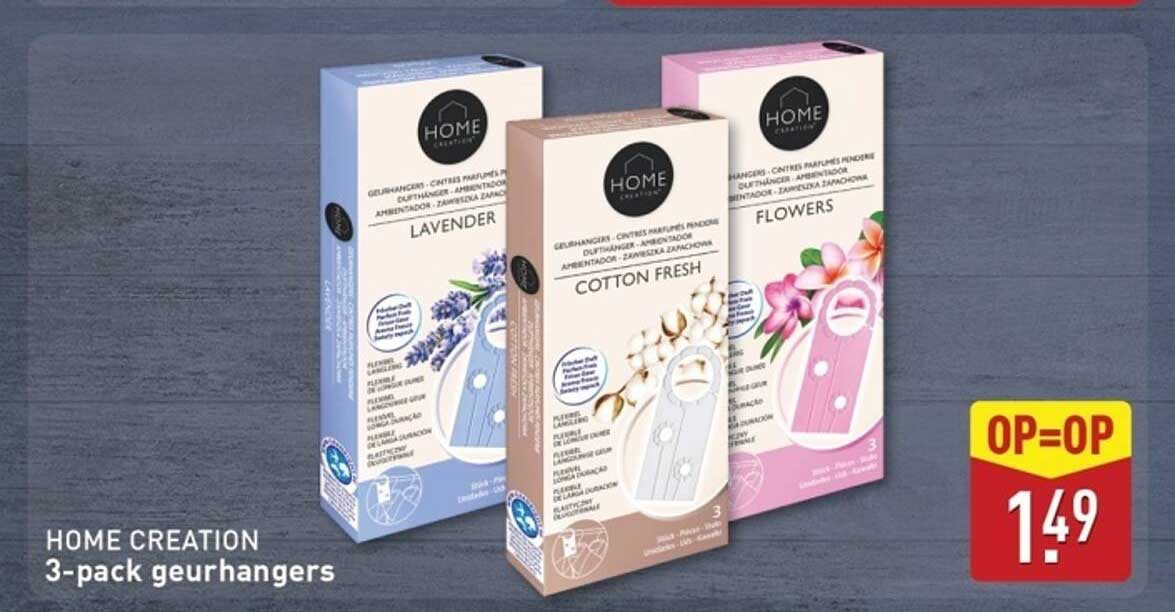 HOME CREATION 3-pack geurenhangers