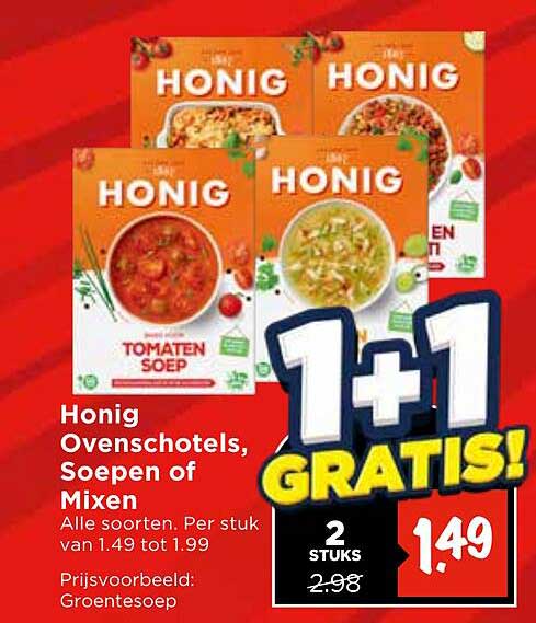 Honig Ovenschotels, Soepen of Mixen