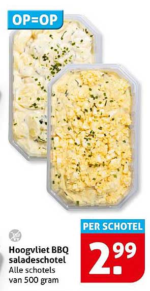Hoogvliet BBQ saladeschotel