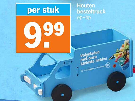 Houten bestelttruck