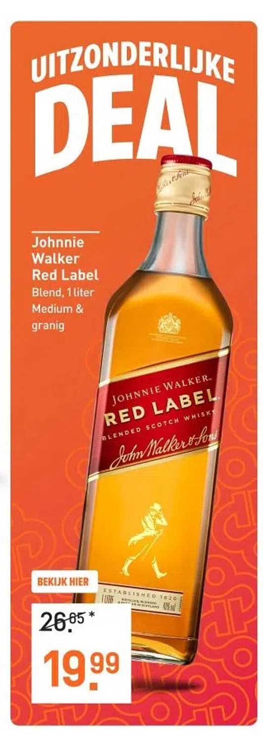 Johnnie Walker Red Label Blend, 1 liter