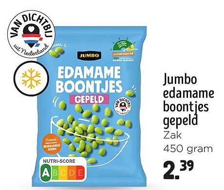 Jumbo edamame boontjes gepeld