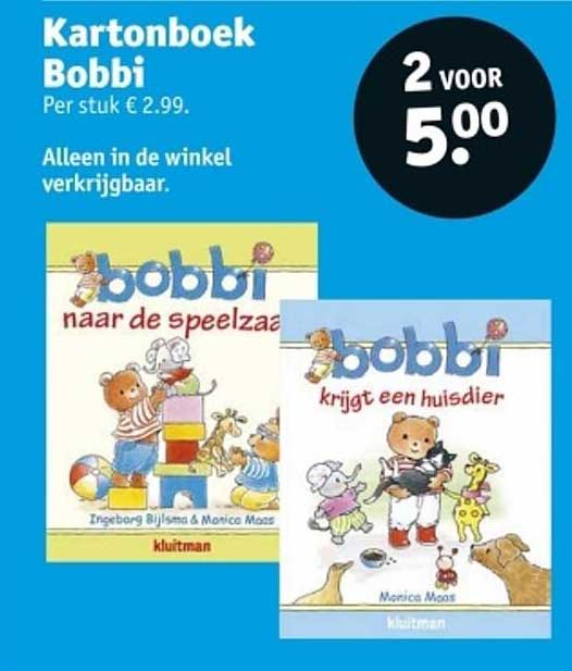Kartonnen boek Bobbi