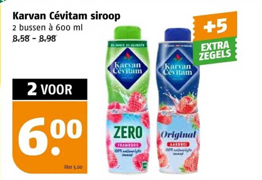 Karvan Cévitam siroop 2 bussen à 600 ml