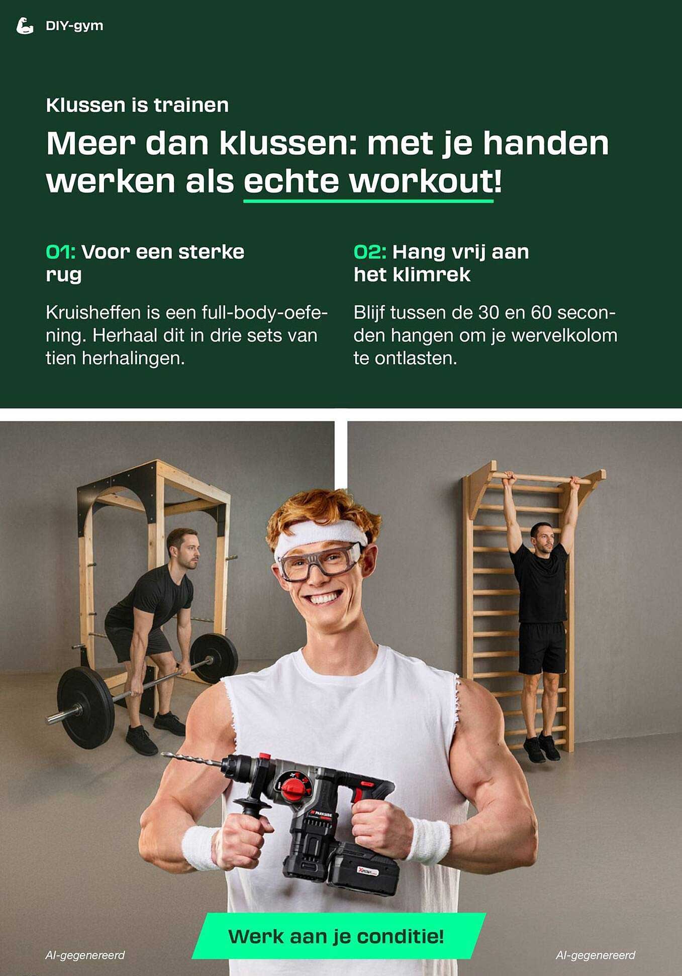 Klussen is trainen: Meer dan klussen: met je handen werken als echte workout!