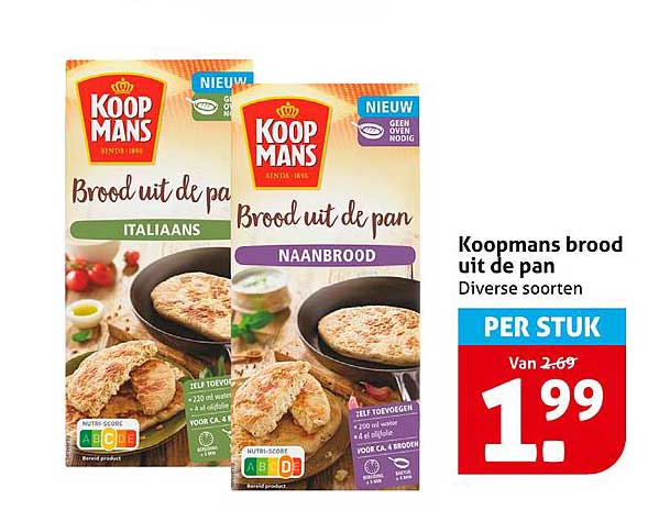 Koopmans brood uit de pan