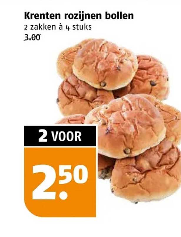 Krenten rozijnen bollen