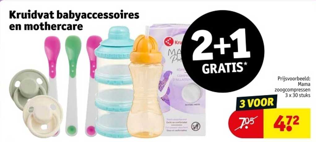 Kruidvat babyaccessoires en mothercare