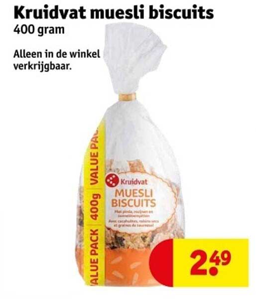 Kruidvat muesli biscuits 400 gram