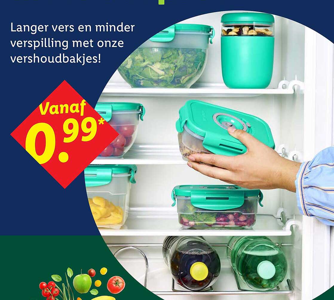 Langer vers en minder verspilling met onze vershoudbakjes!