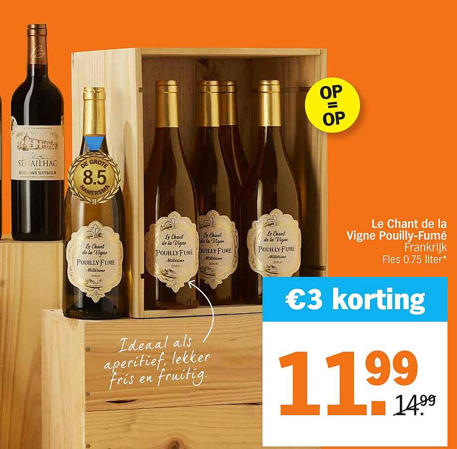 Le Chant de la Vigne Pouilly-Fumé Fles 0.75 liter