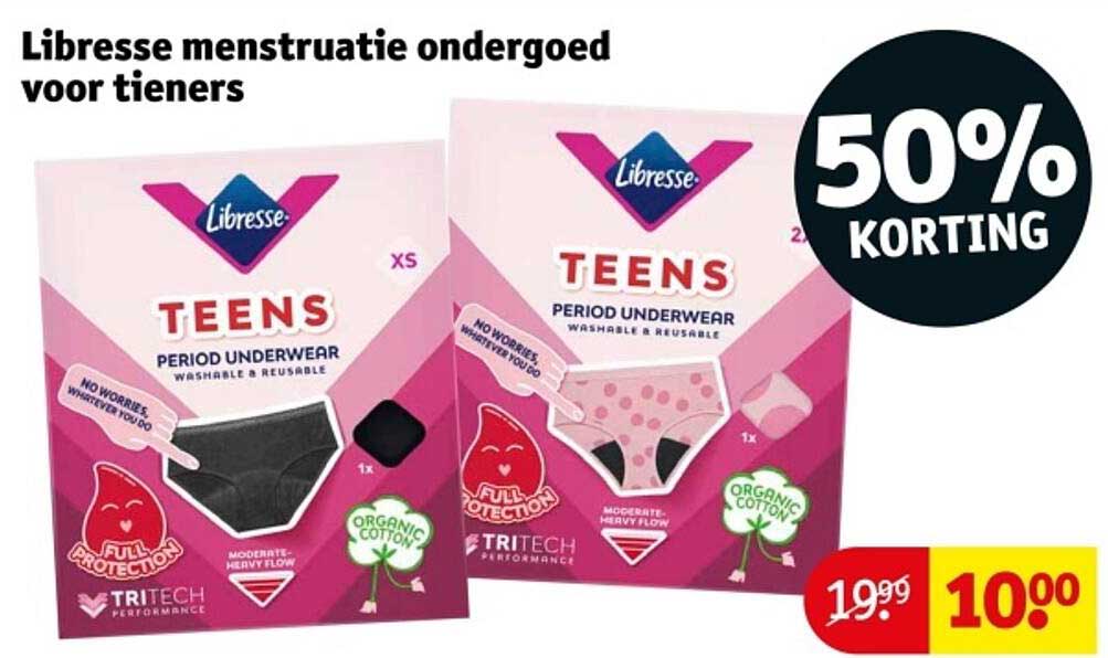 Libresse menstruatie ondergoed voor tieners