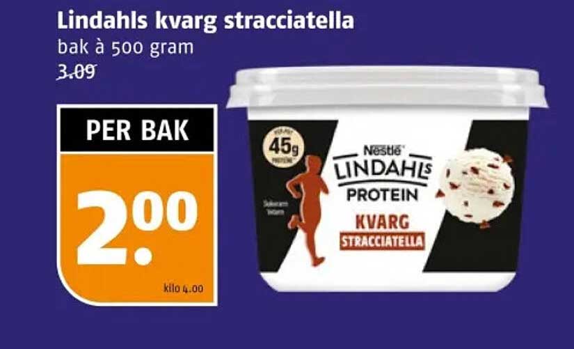 Lindahls kvarg stracciatella bak à 500 gram