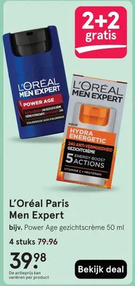 L'Oréal Paris Men Expert bijv. Power Age gezichtscrème 50 ml