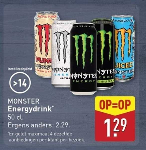 MONSTER Energidrink* 50 cl.