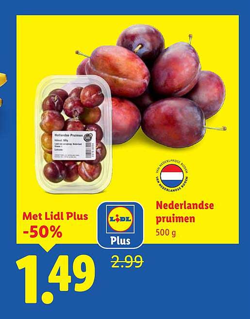 Nederlandse pruimen 500 g