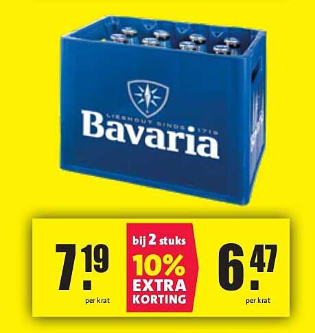 NIEUWE BAVARIA KRATEN - 10% EXTRA KORTING BIJ AFNAME VAN 2 STUKS!
