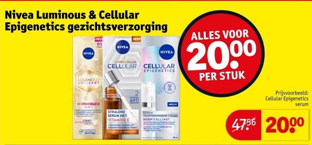 Nivea Luminous & Cellular Epigenetics gezichtsverzorging