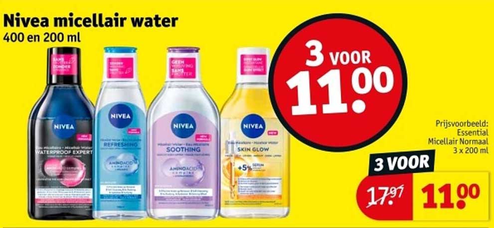 Nivea micellair water 400 en 200 ml