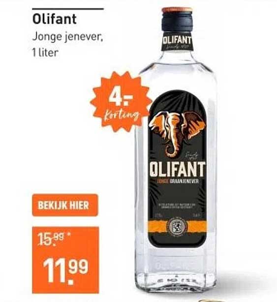 Olifant Jonge jenever, 1 liter