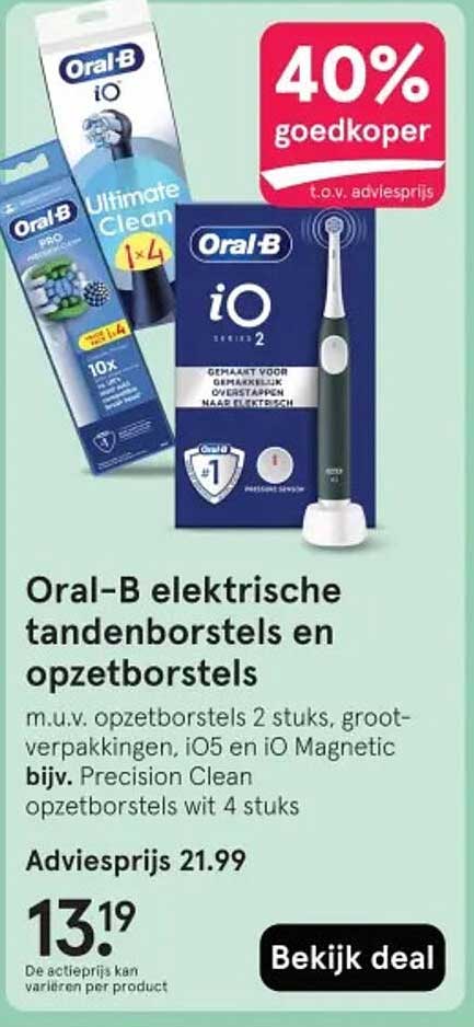Oral-B elektrische tandenborstels en opzetborstels