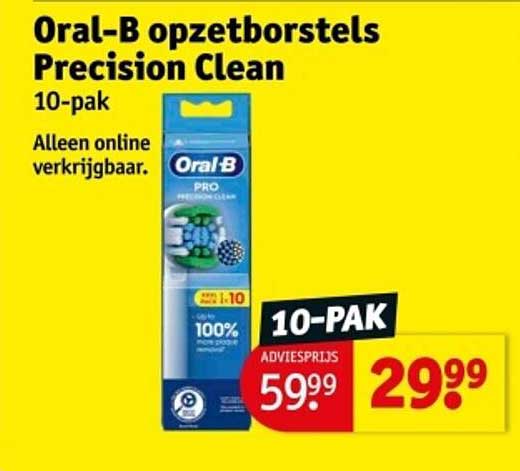 Oral-B opzetborstels Precision Clean 10-pak