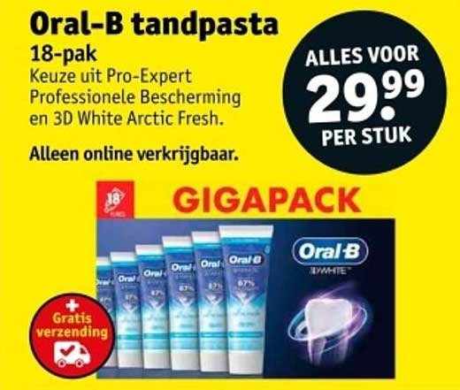 Oral-B tandpasta 18-pak