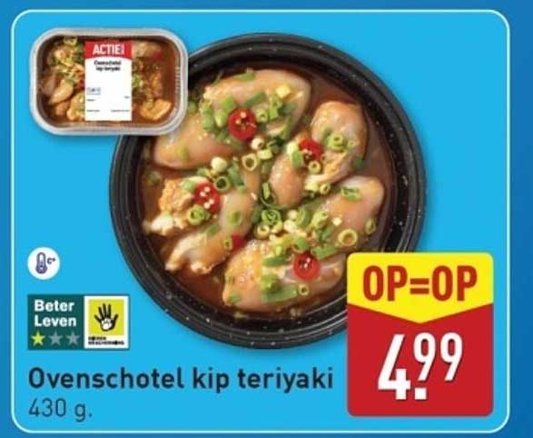 Ovenschotel kip teriyaki