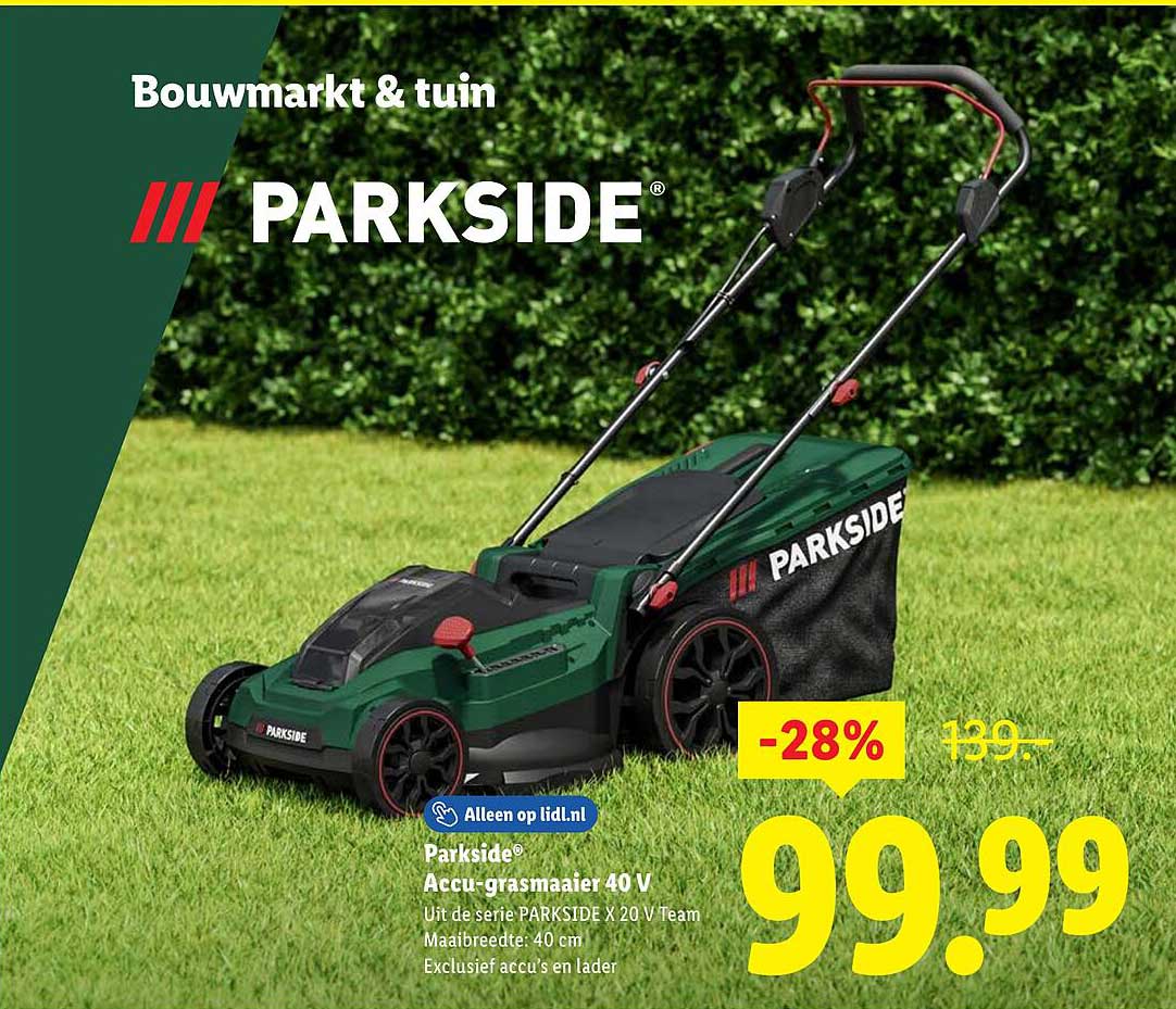 Parkside® Accu-grasmaaier 40 V