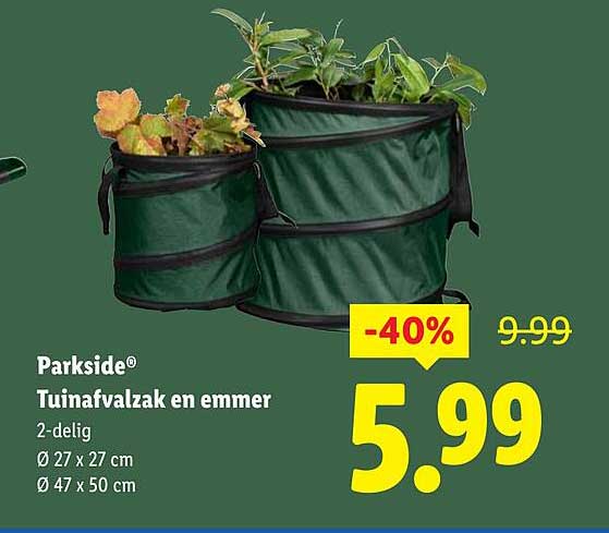Parkside® Tuinafvalzak en emmer
