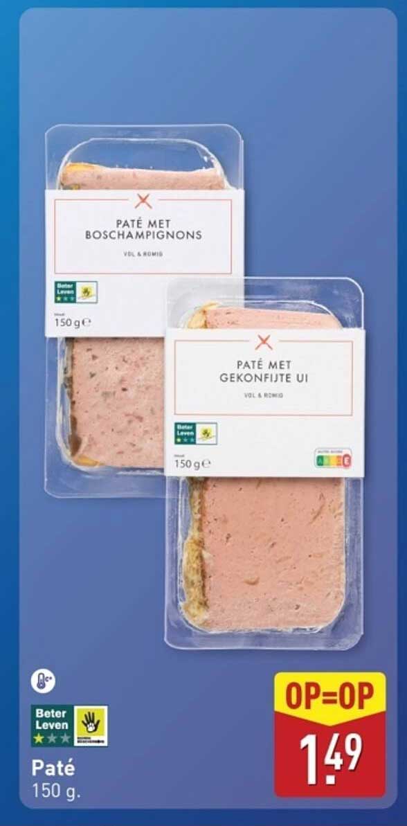 Paté met boschampignons en Paté met gekonfijte ui