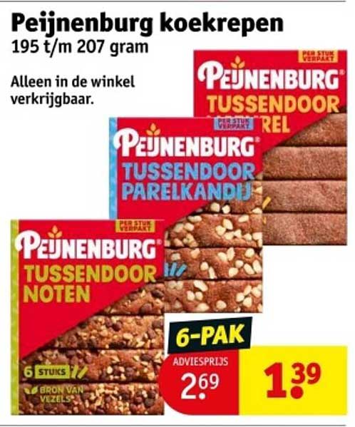 Peijnenburg koekrepen 6-pak