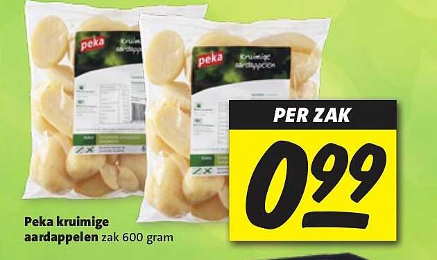 Peka kruimige aardappelen zak 600 gram
