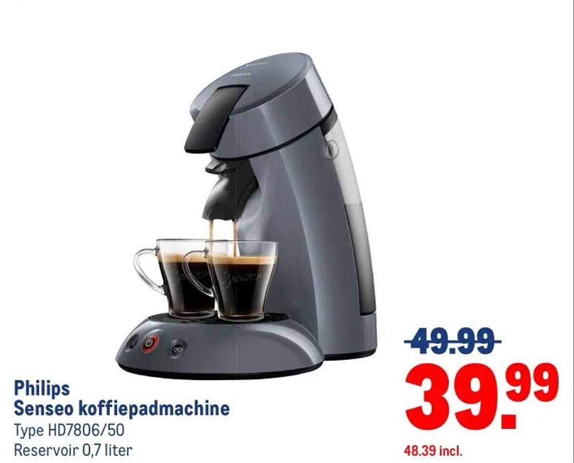 Philips Senseo koffiepadmachine Type HD7806/50