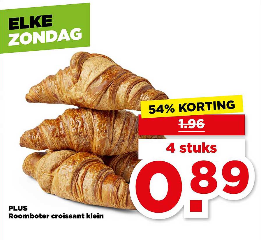 PLUS Roomboter croissant klein