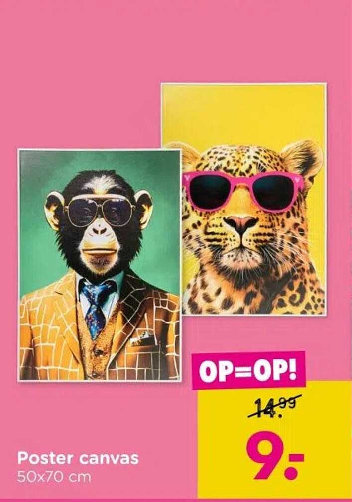 Poster canvas 50x70 cm