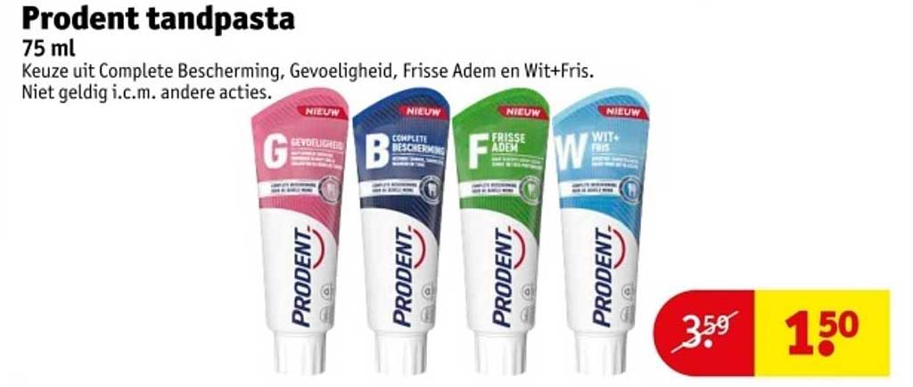 Prodent tandpasta 75 ml