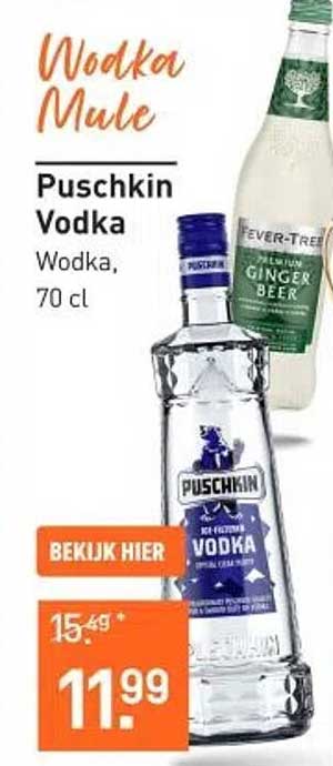 Puschkin Vodka, 70 cl