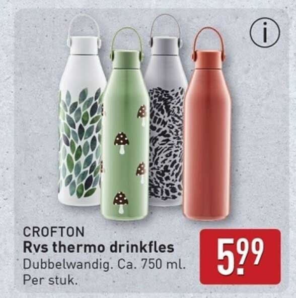 Rvs thermo drinkfles