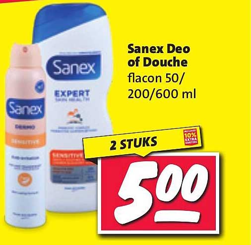 Sanex Deo of Douche flacon 50/200/600 ml