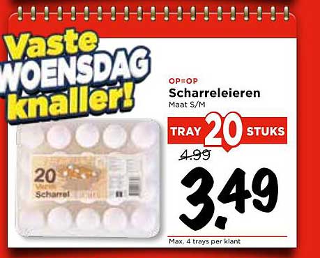 Scharreleieren Maat S/M