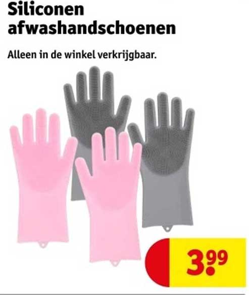 Siliconen afwashandschoenen
