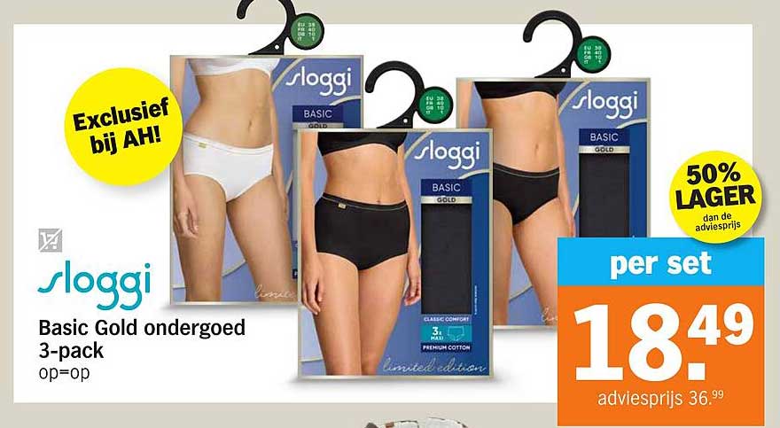 Sloggi Basic Gold ondergoed 3-pack