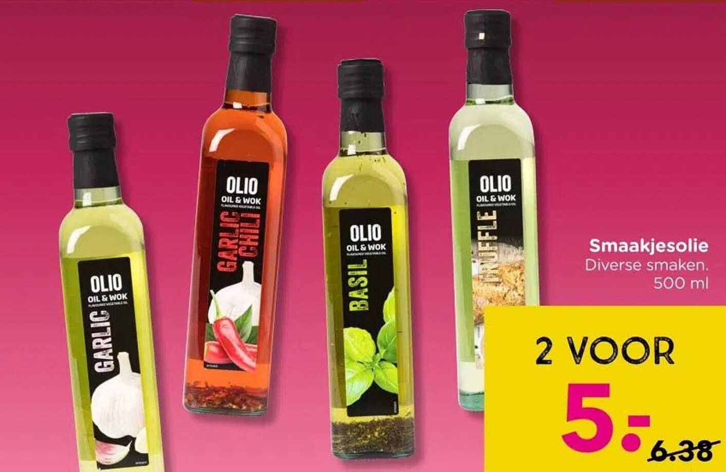 Smaakjesolie Diverse smaken 500 ml