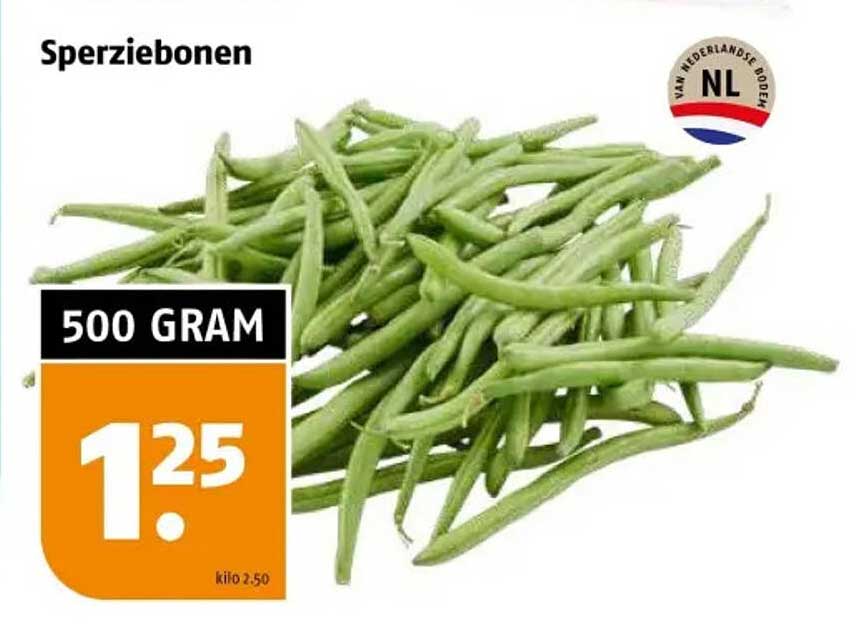 Sperziebonen 500 gram