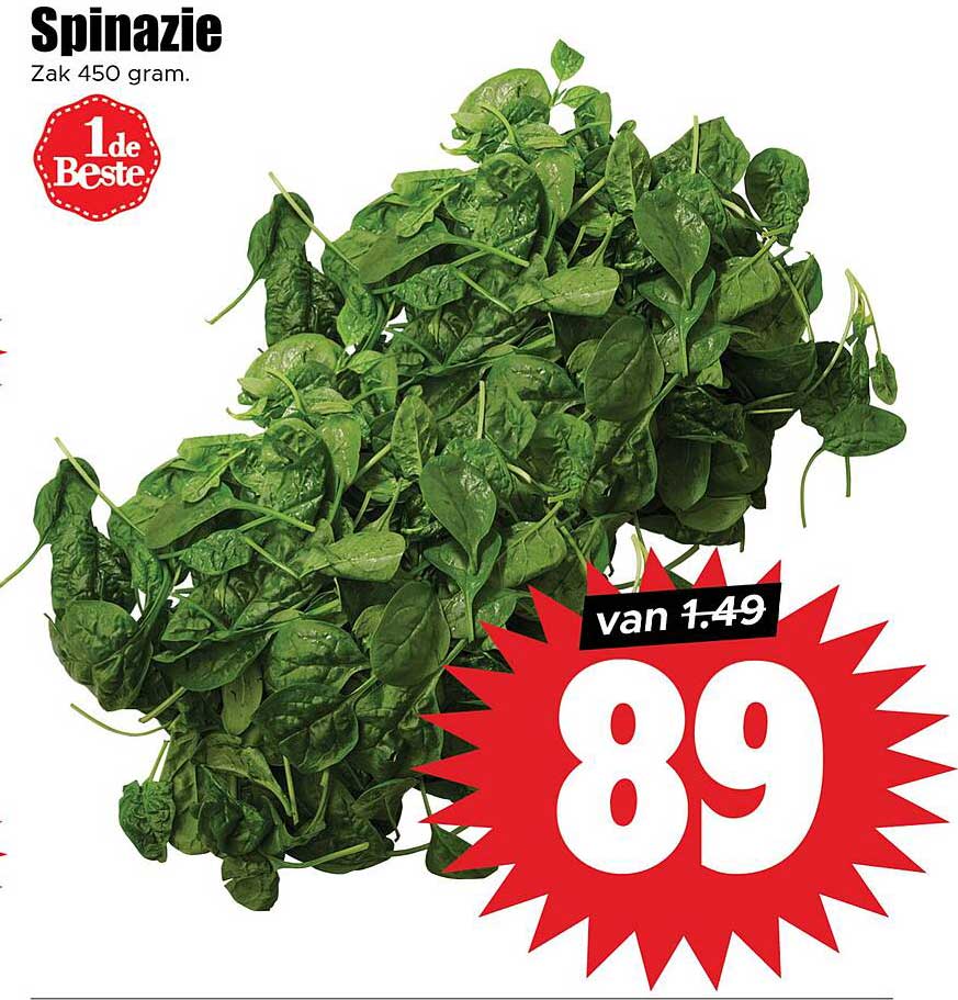 Spinazie Zak 450 gram